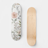 Serene Bloemblaadjes Persoonlijk Skateboard (Voorkant)