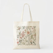 Serene Bloemblaadjes Tote Bag (Voorkant)