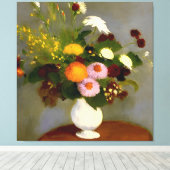 Serene Bloemen Stilleven Print (Insitu (Houten vloer))