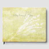 Serene Bloemen Verlies van Moeder Gepersonaliseerd Gastenboek (Voorkant)