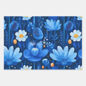 Serene Bloempatroon in Wellness Zakelijk Product Inpakpapier Vel (Voorkant 2)