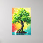 Serene Bloom Canvas Afdruk (Voorkant)