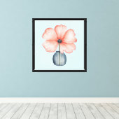 Serene Bloom Canvas Print (Insitu (Houten vloer))