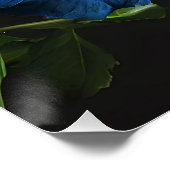 Serene Bloom: De schoonheid van blauwe hibiscus bl Perfect Poster (Hoek)