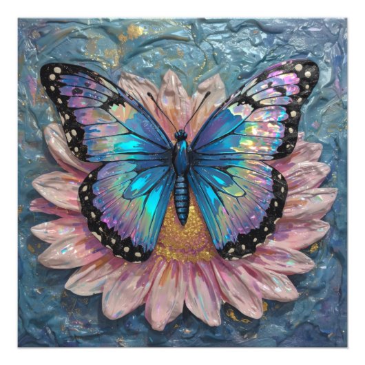 Serene Bloom Immersed in Rich Color Foto Afdruk (Voorkant)