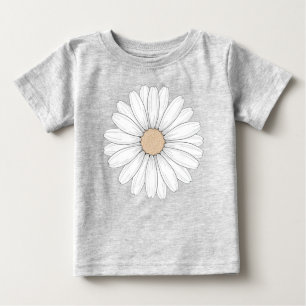 Serene Bloom - Madeliefje Bloem Delicate Illustrat