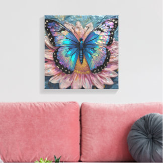 Serene Bloom Ondergedompeld in Rijke Kleur Canvas Afdruk