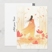 Serene Blossom Lotus Garden Feestdagenkaart (Voorkant / Achterkant)