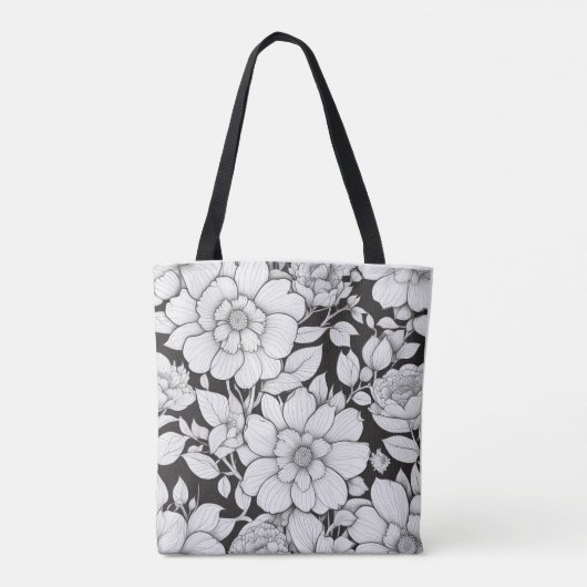 Serene Blossom Tote Bag (Achterkant)