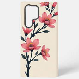 Serene Blossoms: Een Floral Elegance Telefoonhoesj Samsung Galaxy Hoesje