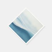 Serene Blue Beach Wedding Servet (Hoek)