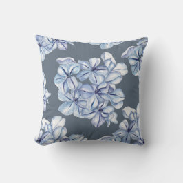 Serene Blue Bloom Pillow Kussen