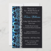 Serene Blue Eastern Tribal Batik Vrijgezellenfeest Kaart (Achterkant)