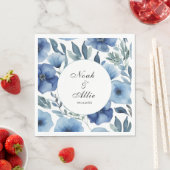 Serene Blue Floral Wedding Servet (Insitu)