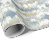 Serene Blue Gray Cloud Waves Cadeaupapier (Rol Hoek)