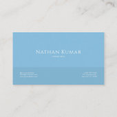 Serene Blue Mist Mountain Valley Clean Frame Visitekaartje (Achterkant)