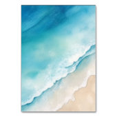 Serene Blue Ocean Beach bruiloft dank u kaarten (Achterkant)