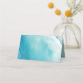 Serene Blue Ocean Beach naam plaats kaart Plaatskaartje (Voorkant)