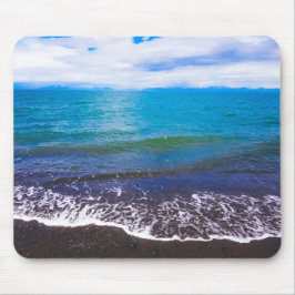 Serene Blue Ocean Waves Mousepad Muismat