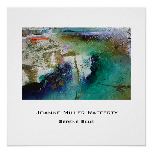 Serene Blue Poster (Voorkant)