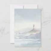 Serene Blue RSVP Card Kaartje (Achterkant)