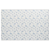 Serene Blue Sailing Boats op Zee Pattern Stof (Yard (91,4 cm))