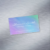 Serene Blue Sky Massage Therapist Magnetisch Visitekaartje (Voorbeeld)