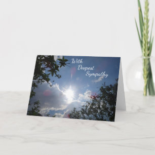 Serene Blue Sky met Sun Sympathy Wenskaart Kaart