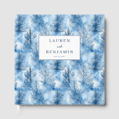 Serene Blue Watercolor Tree Branches Gastenboek (Voorkant)