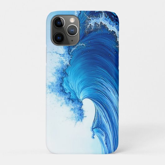 Serene Blue Wave Splashes Case-Mate iPhone Case (Achterkant)
