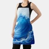 Serene Blue Wave Splashes Schort (Insitu)