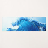 Serene Blue Wave Splashes Yogamat (Voorkant (horizontaal))