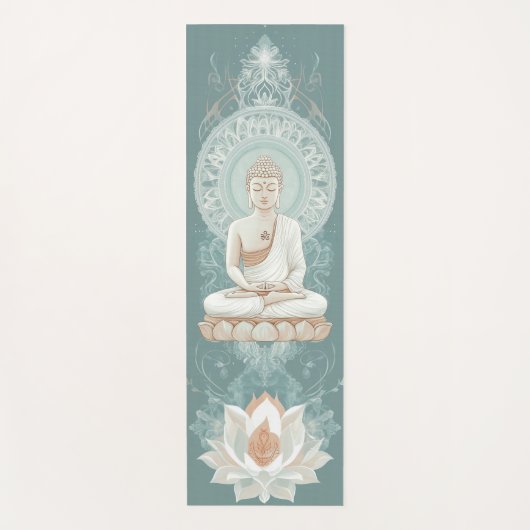 Serene Boeddha Yoga Mat voor Mindfulness Praktijk (Voorkant)