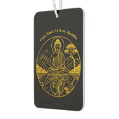 Serene Boeddhafiguur die reflecteert op rustige wa Luchtverfrisser (Links)