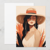 Serene Boho Portrait Kaart (Voorkant / Achterkant)