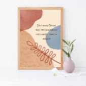 Serene Boho Shapes Poster