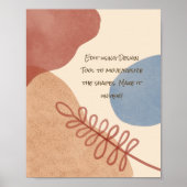 Serene Boho Shapes Poster (Voorkant)