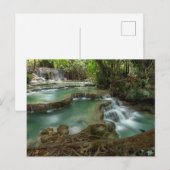 Serene Bos Waterval Pools Ansichtkaart Briefkaart (Voorkant / Achterkant)