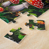 Serene bospad met zonovergoten berkenbomen legpuzzel (Zijkant)