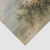 Serene Bosreflectie Decoupage Landschap Tissuepapier (Detail)