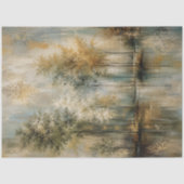 Serene Bosreflectie Decoupage Landschap Tissuepapier (Voorkant)