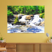 Serene Boswaterval Canvas Afdruk (Insitu (Woonkamer))