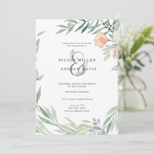 Serene Botanical | Wilde Weide Verloving Feest (Staand voorkant)