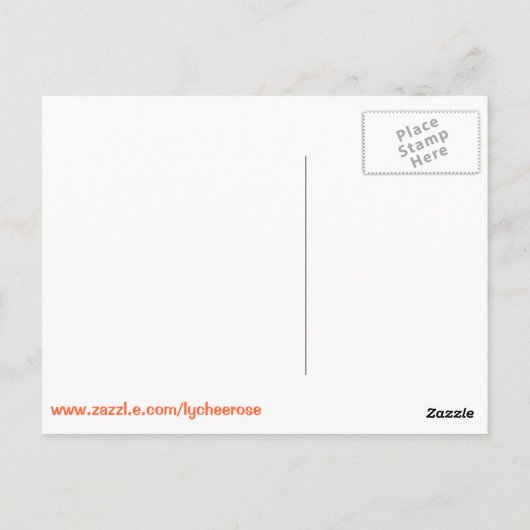 Serene Buddha briefkaart (Achterkant)