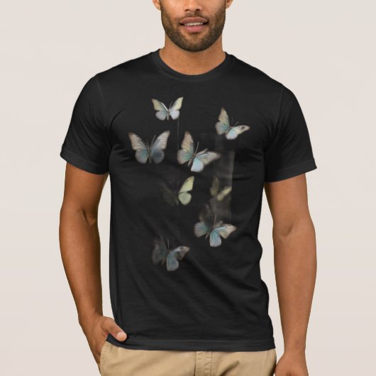 Serene Butterflies Natuur T-shirt (Voorkant)