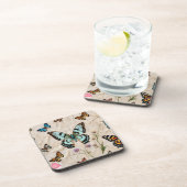 Serene Butterfly Elegance Bier Onderzetter (Rechterzijde)