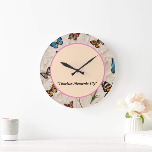 Serene Butterfly Elegance Grote Klok (Huis)