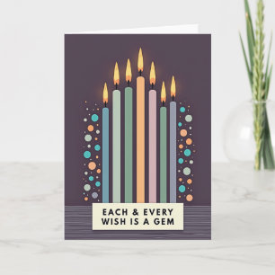 Serene Candle Arc Verjaardagskaart Kaart