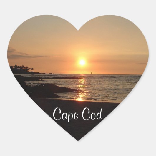 Serene Cape Cod Sunset Stickers (Voorkant)