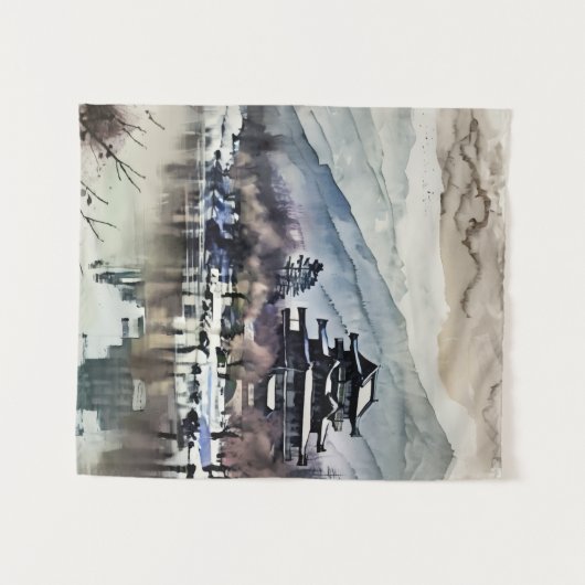 Serene Castle On Lake Wandkleed (Voorkant (horizontaal))